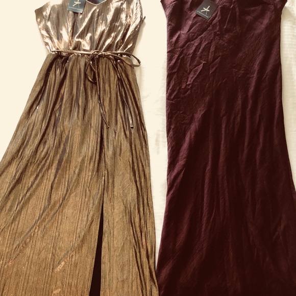 Gold & Burgundy Dress Set - Picture 2 of 4